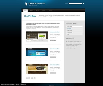 蓝色网页设计图片 现代网页设计的视觉魅力